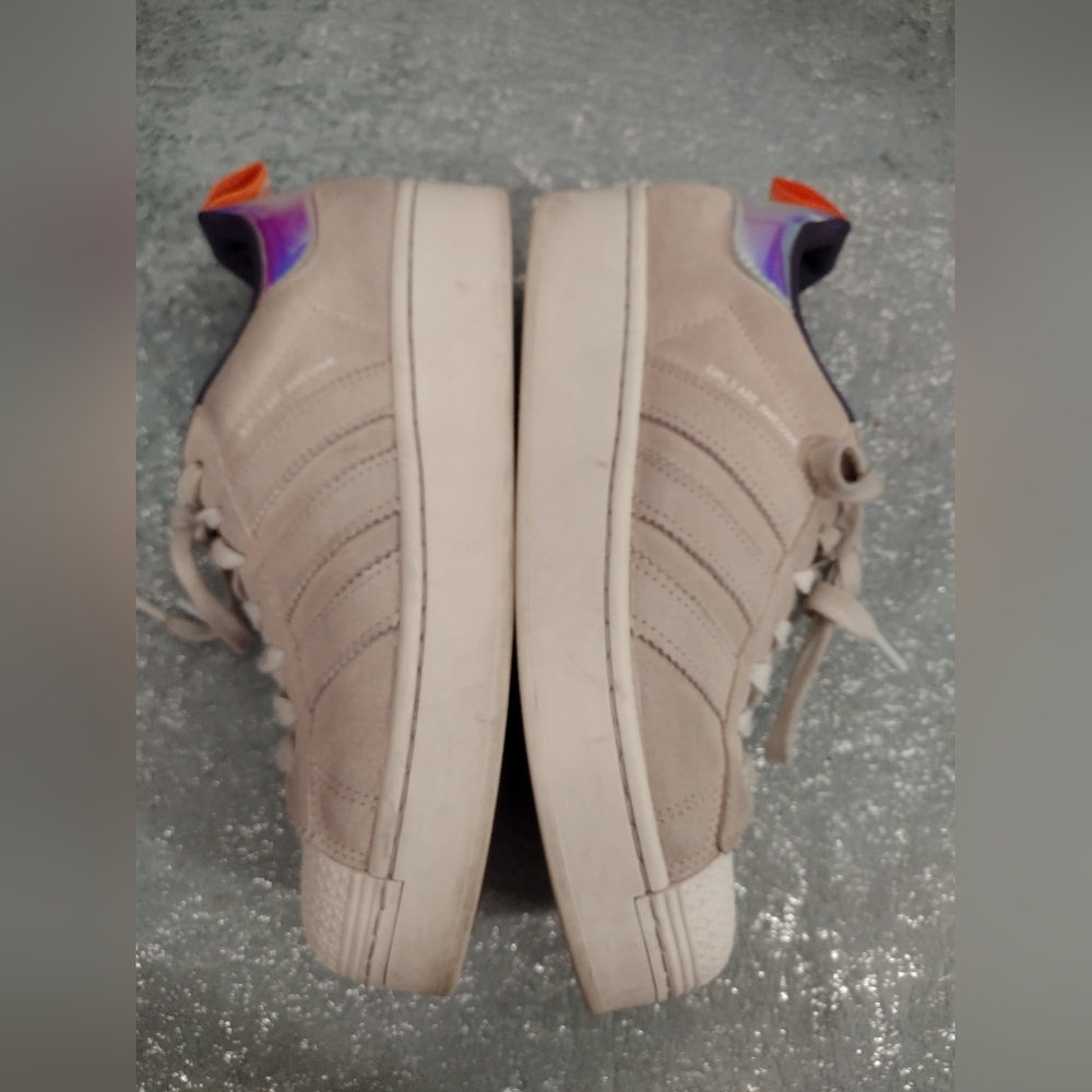 Adidas Holographic Superstar Plateau Sneakers Rare Limited Edition - Picture 6 of 11